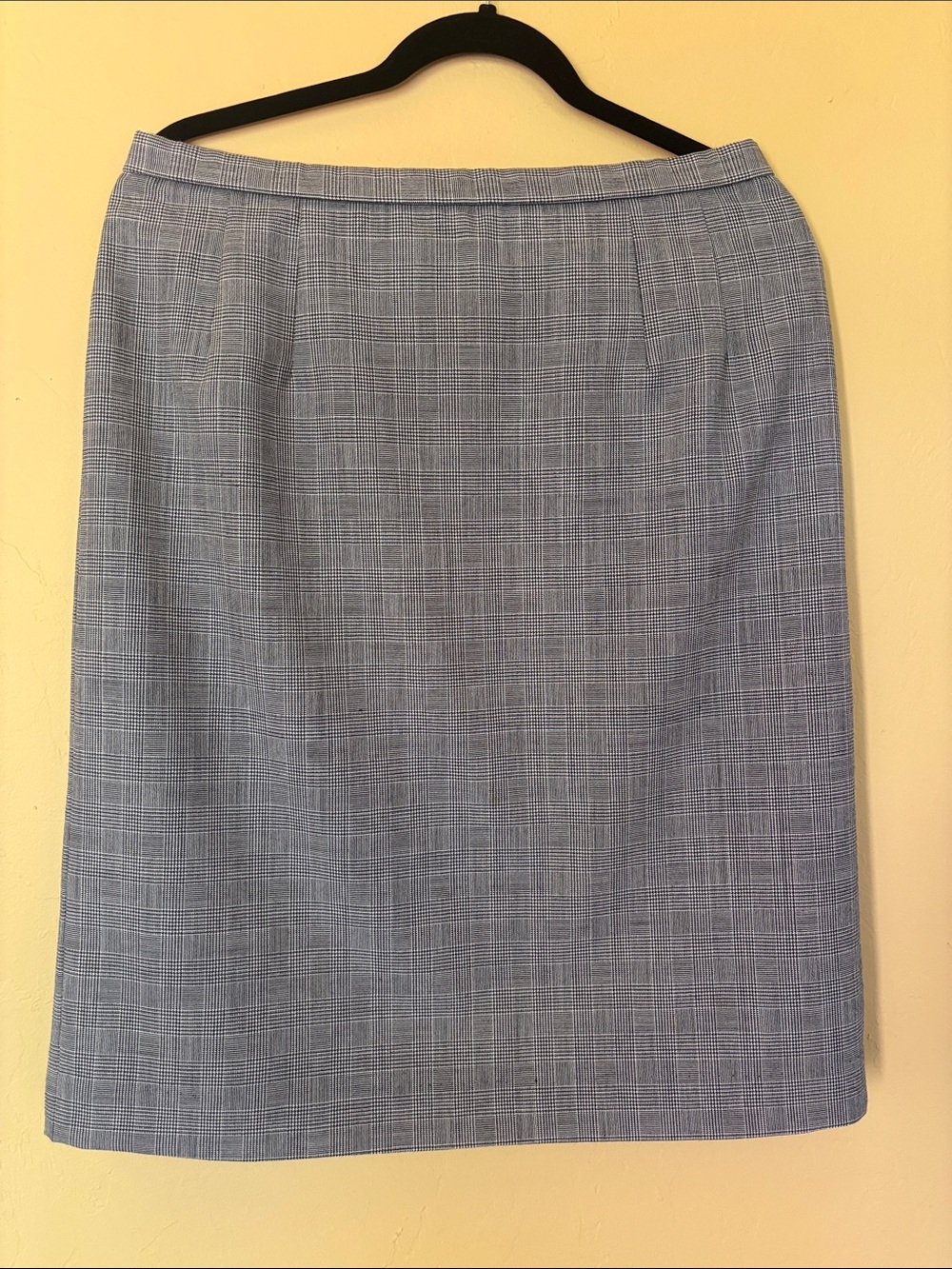 Pendleton Blue Grey Plaid Pencil Skirt